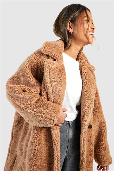 Oversized Shearling Teddy Coat 